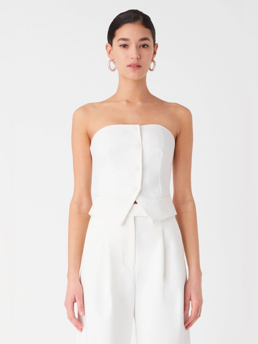 Misha Alessia Tailored Top Ivory